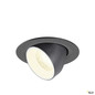 Preview: SLV 1010066 NUMINOS® GIMBLE XS, Deckeneinbauleuchte, 4000 K, 40°, IP20, rund, schwarz / weiß
