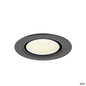 Preview: SLV 1010066 NUMINOS® GIMBLE XS, Deckeneinbauleuchte, 4000 K, 40°, IP20, rund, schwarz / weiß