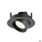 Preview: SLV 1010068 NUMINOS® GIMBLE XS, Deckeneinbauleuchte, 4000 K, 55°, IP20, rund, schwarz