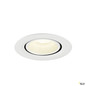 Preview: SLV 1010078 NUMINOS® GIMBLE XS, Deckeneinbauleuchte, 4000 K, 55°, IP20, rund, weiß