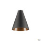 Preview: SLV 1010084 LALU® CONE 15, Leuchtenschirm, E27 Base, Mix&Match, H: 17 cm, schwarz / bronze