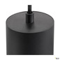 Preview: SLV 1010099 ASTO TUBE, 1~ Pendelleuchte, GU10, Pendellänge 250 cm, 1 x max. 10 W, schwarz