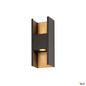 Preview: SLV 1010101 FLATT II, Wandaufbauleuchte, PHASE, 2700 K, 9.5 W, anthrazit / braun