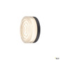 Preview: SLV 1010211 CYFT WAVE XL, Wand- und Deckenaufbauleuchte, 2700/3000/4000 K, 15 W, PHASE, 105°, IP65 schwarz / klar
