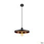 Preview: SLV 1010285 LALU®, Pendelleuchte, E27 Base, Mix&Match, Pendellänge 200 cm, 1 x max. 10 W, schwarz