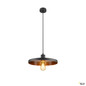 Preview: SLV 1010285 LALU®, Pendelleuchte, E27 Base, Mix&Match, Pendellänge 200 cm, 1 x max. 10 W, schwarz