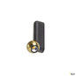 Preview: SLV 1010312 DYSKO, Wand- und Deckenaufbauleuchte, switch, single, PHASE, 2700K, 6.7 W, 36°, schwarz / gold
