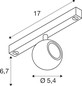 Preview: SLV 1010332 DYSKO, 48V Spot, DALI, standard surface mounted track, 2700K, 5.6W, 36°, schwarz
