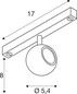 Preview: SLV 1010377 DYSKO, 48V Spot, DALI, deep & recessed track, 2700K, 5.6W, 36°, schwarz