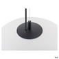 Preview: SLV 1010413 OLYPSO 40, Pendelleuchte, E27, Pendellänge 400 cm, 1 x max. 40 W, schwarz