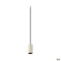 Preview: SLV 1010418 FITU PD, E27, stone, Pendelleuchte, Pendellänge 500 cm, offenes Kabelende, 1 x max. 15 W, beige