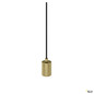 Preview: SLV 1010421 FITU PD, E27, ribbed, Pendelleuchte, Pendellänge 500 cm, offenes Kabelende, 1 x max. 15 W, gold