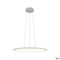 Preview: SLV 1010429 PANEL 60, Pendelleuchte, rund, DALI, Pendellänge 200 cm, 3000/4000K, 90°, grau