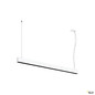 Preview: SLV 1010511 GLENOS® PRO, Pendelleuchte, 1,2m, DALI, UGR16, Pendellänge 210 cm, 4000K, 75°, weiß / schwarz