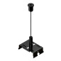 Preview: SLV 1010562 EASYLIGHT SCK 3000 BK, Steel cable suspension kits 3000mm black SLVtec