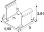 Preview: SLV 1010719 RETRO, Trunking PC Blind Cover Mounting Clip SLVtec