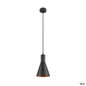 Preview: SLV 1010785 LALU® SET, Pendelleuchte, E27 Base, CONE 15, Pendellänge 200 cm, 1 x max. 4 W, schwarz