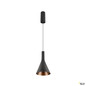 Preview: SLV 1010789 LALU® SET, Pendelleuchte, LED Base, CONE 15, PHASE, Pendellänge 200 cm, 2700/3000 K, 40°, schwarz