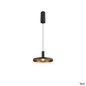 Preview: SLV 1010792 LALU® SET, Pendelleuchte, LED Base, PLATE 22, PHASE, Pendellänge 200 cm, 2700/3000 K, 40°, schwarz