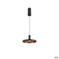 Preview: SLV 1010792 LALU® SET, Pendelleuchte, LED Base, PLATE 22, PHASE, Pendellänge 200 cm, 2700/3000 K, 40°, schwarz