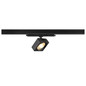 Preview: SLV 1010846 EURO CUBE 2 M, 3-Phasen Spot, rechteckig, 3000K, 14W, DALI 2, 40°, schwarz