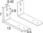 Preview: SLV 1010931 BATTEN FLAT P, Wall brackets, 2pcs