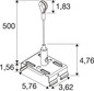 Preview: SLV 1011060 EASYLIGHT, SCKL 5000 Steel Cable Suspension Kits 5000MM with Loop SLVtec