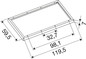 Preview: SLV 1011273 Surface Mounting Frame, 1200/600 BK SLVtec
