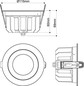 Preview: SLV 1011293 DOWNLIGHT P, 115 18 HG 830 60 ML DALI WH IP54 SLVtec