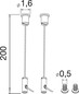 Preview: SLV 1011504 TUBULAR P, Suspension Kit 2M 2PCS. SLVtec