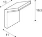Preview: SLV 1011572 ORDI, WL, Wandaufbauleuchte, 2700/3000K, 6/8.5W, IP54, anthrazit