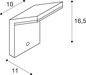 Preview: SLV 1011573 ORDI, WL, Sensor, Wandaufbauleuchte, 2700/3000K, 6/8.5W, IP54, anthrazit