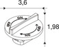 Preview: SLV 1011845 BATTEN INDUSTRY C+P, TRACK Knob Switch SLVtec