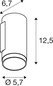 Preview: SLV 1011877 GRIP! L, Wandaufbauleuchte, UP OR DOWN, QPAR51, 6W, weiß