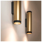 Preview: SLV 1011883 GRIP! L, Wandaufbauleuchte, UP/DOWN, QPAR51, 2 x 6W, bronze