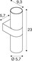 Preview: SLV 1011905 ENOLA 2.0 M, WL, Double, QPAR51 Wandaufbauleuchte, GU10, schwarz
