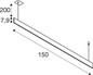 Preview: SLV 1011947 LINIUS 150, PD, Phase, Einbau, Pendelleuchte, 2700K, 40W, 90°, messingfarben
