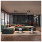 Preview: SLV 1011993 OVANA 30, CL, LED, Phase, CCT, Deckenaufbauleuchte, 2700/3000/4000K, 11W, 105°, schwarz