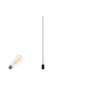 Preview: SLV 1012021 FITU Lamp Set, PD, Deckenrosette, Pendelleuchte, E27, 2700K, Phase, 320°, schwarz