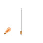 Preview: SLV 1012028 FITU Lamp Set, PD, Ribbed, 1-Phasen Pendelleuchte, E27, 2500K, Phase, 320°, gold