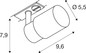 Preview: SLV 1012046 PURI 2.0 Lamp Set, Tube, 1-Phasen Spot, inkl. PAR16 GU10, 2700K, GU10, 6W, Phase, 38°, schwarz / goldfarben