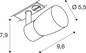 Preview: SLV 1012063 PURI 2.0 Lamp Set, Dome, 1-Phasen Spot, inkl. PAR16 GU10, 3000K, GU10, 6W, Phase, 38°, schwarz / goldfarben