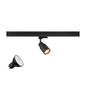 Preview: SLV 1012069 PURI 2.0 Lamp Set, Tube, 3-Phasen Spot, inkl. PAR16 GU10, 2700K, GU10, 6W, Phase, 38°, schwarz