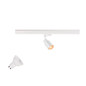 Preview: SLV 1012072 PURI 2.0 Lamp Set, Tube, 3-Phasen Spot, inkl. PAR16 GU10, 3000K, GU10, 6W, Phase, 38°, weiß