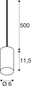 Preview: SLV 1012100 FITU Lamp Set, PD, Stone, inkl. E27 Lampe und 1PH. Adapter, 1-Phasen Pendelleuchte, Pendellänge 5m, 1900K, Globe 150, 15W, 330°, beige