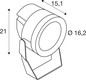 Preview: SLV 1012129 PL-BEAM PRO M, SP, DALI, Wand- und Deckenaufbauleuchte, 3000K, 26W, 23°, anthrazit
