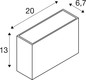 Preview: SLV 1012145 QUADRASYL PRO, WL, UP/DOWN, DALI, Wandaufbauleuchte, 2200K / 2700K, 12W, 23°, weiß
