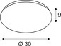 Preview: SLV 1012183 LIPSY 2.0 30, CW, Drum, Wand- und Deckenaufbauleuchte, 3000K / 4000K, 7.1W / 11W, 120°, weiß / milchig