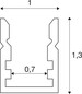 Preview: SLV 1012331 LEDSTRIP Profil Aufbau, XS, weiß