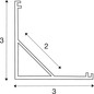 Preview: SLV 1012343 LEDSTRIP Profil eckig, M, weiß